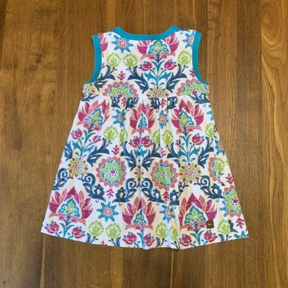 TEA COLLECTION Girls India Holi Dress 2 2T Toddler Girl Summer Wrap Neck - Picture 2 of 5